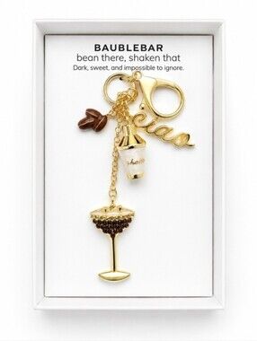 🤎▪️BaubleBar▪️Espresso Martini Ciao Bag Charm Keychain